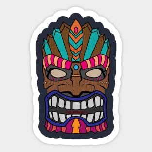 Tiki Totem Idol Mask Sticker